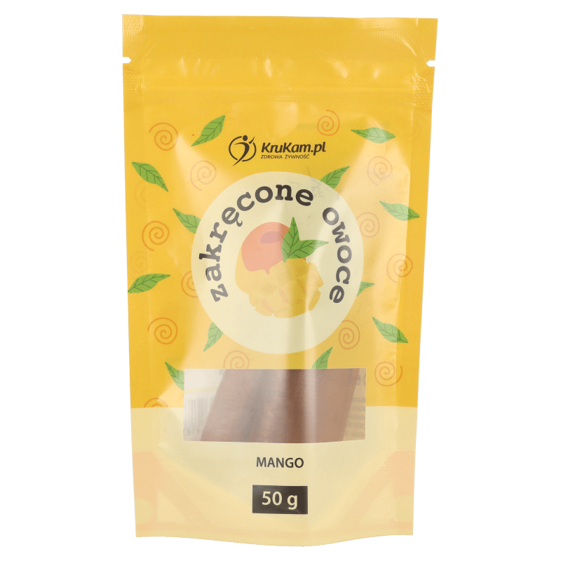 Zakręcone owocowe Mango 50g bez dodatku cukru