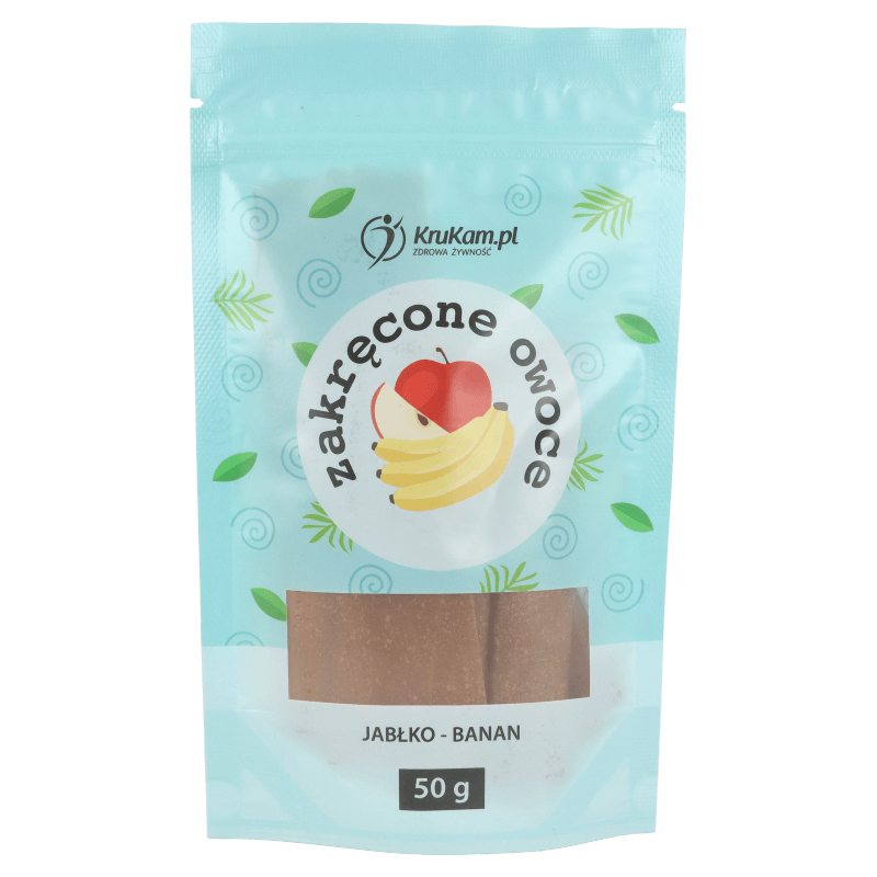 Zakręcone owocowe Jabłko-banan 50g bez dodatku cukru