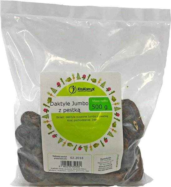 Daktyle suszone Jumbo z pestką 500g