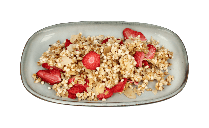 -75%Granola orzech laskowy-truskawka 190g(Data:11.10.2025)