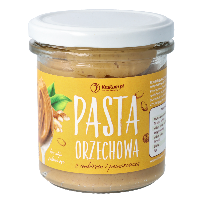 -30%Pasta orzechowa z imbirem i pomarańczą 300g (Data:23.12.2025)