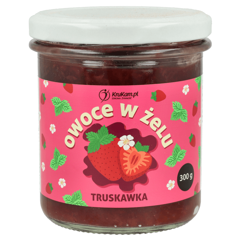 -50%Frużelina Owoce w żelu Truskawka 300g(Data:26.11.2025)