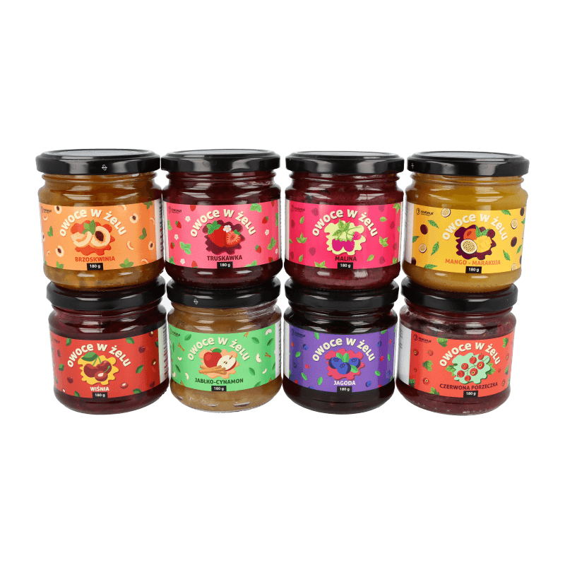 Zestaw MIX Frużelin 8 x 180 g