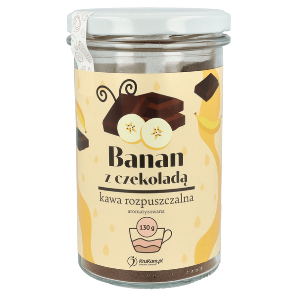 Kawa rozpuszczalna Bananowa z czekoladą 130g