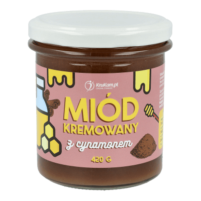 -30%Miód kremowany z cynamonem 420g(Data:31.12.2025)