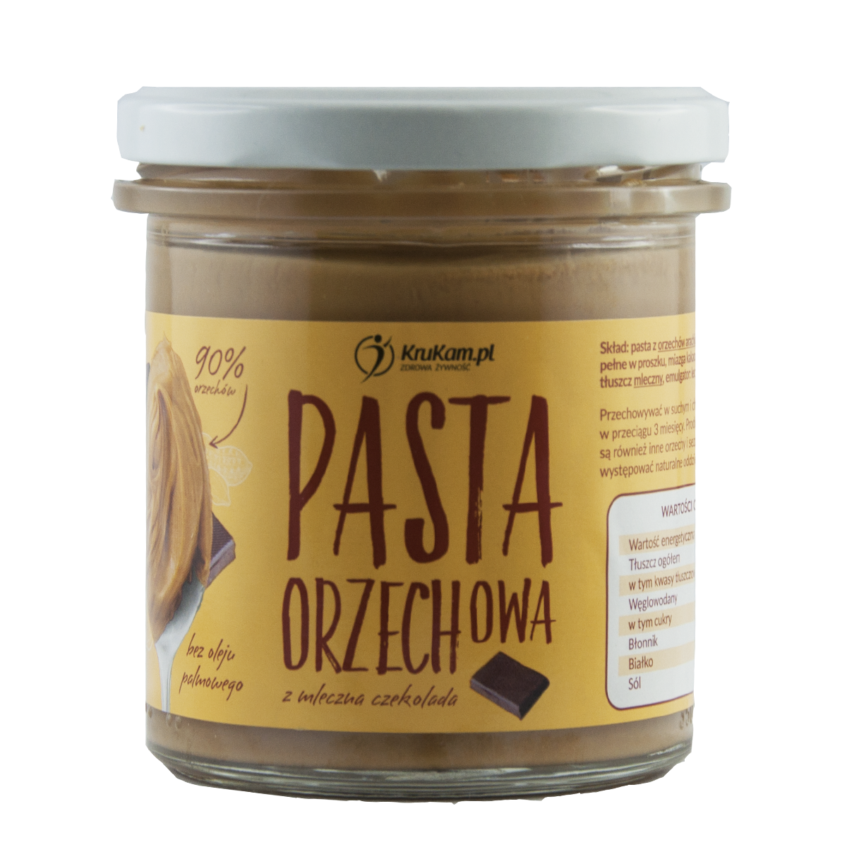 -30%Pasta orzechowa z mleczną czekoladą 300g (Data:16.12.2025)