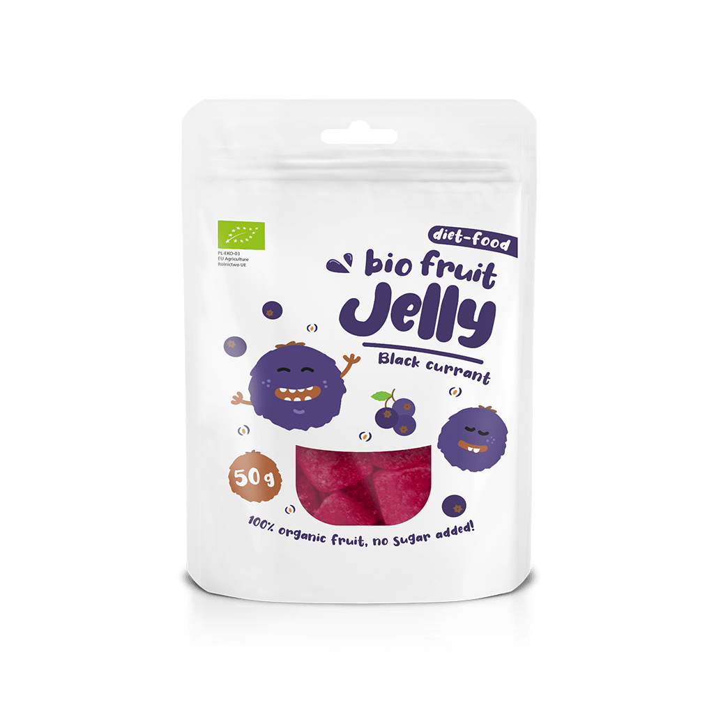 Bio żelki owocowe czarna porzeczka 50g Diet-Food