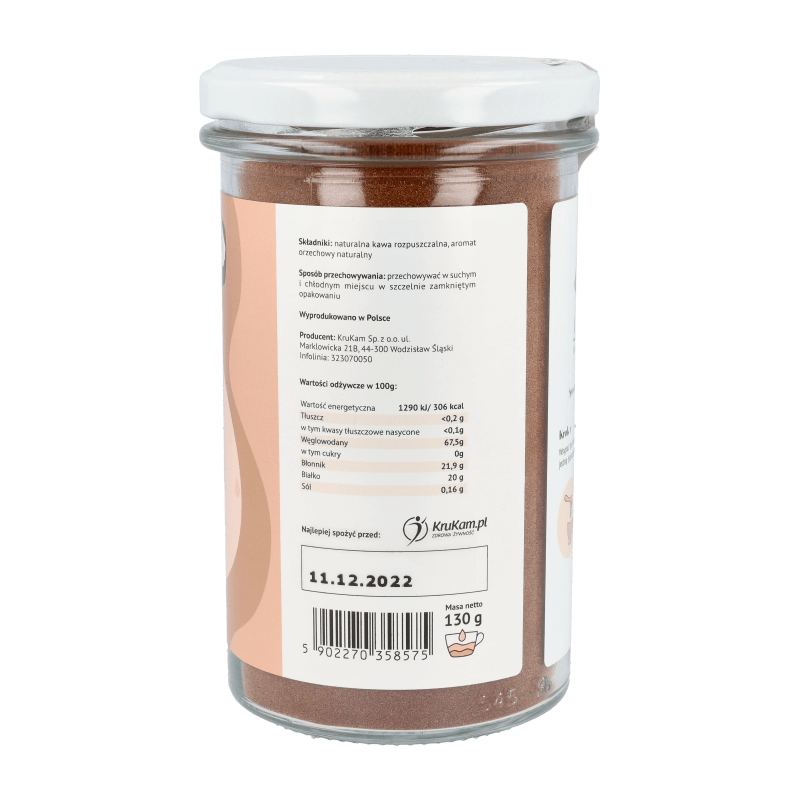 Kawa rozpuszczalna Orzech laskowy 130g