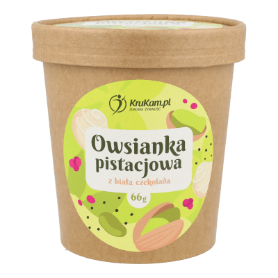 Owsianka pistacjowa z białą czekoladą 66g
