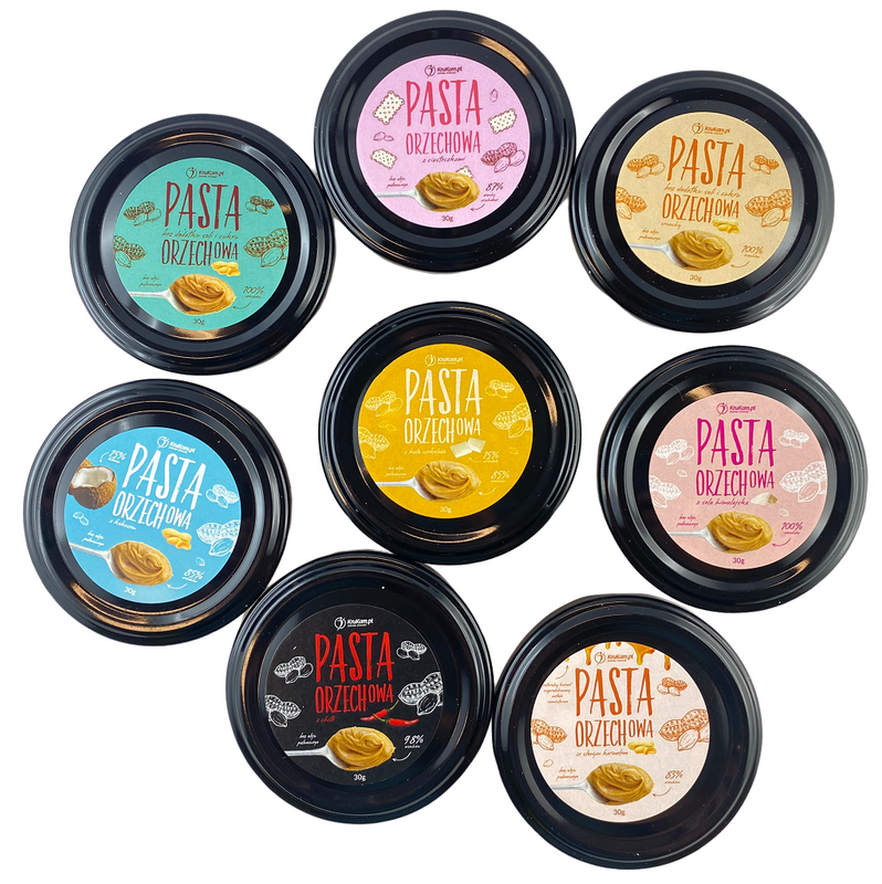 -30%Zestaw Past Arachidowy MIX 100% 8 x 30 g (Data: 30.03.2026)