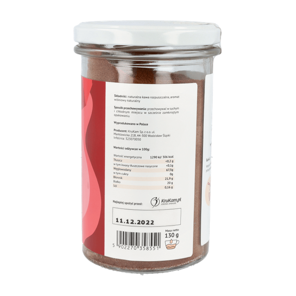 -30%Kawa rozpuszczalna Wiśniowa 130g(Data:18.12.2025)