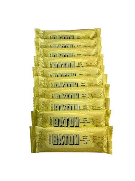 Zestaw Batonów daktylowych z bananem i surowym kakao 24 x 40g