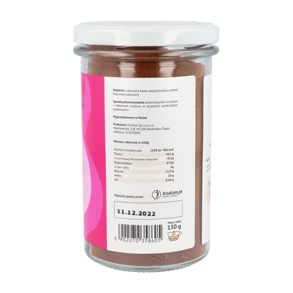 Kawa rozpuszczalna Malinowa 130g