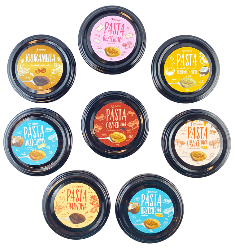 Zestaw Past Słodki MIX 100% 8 x 30 g