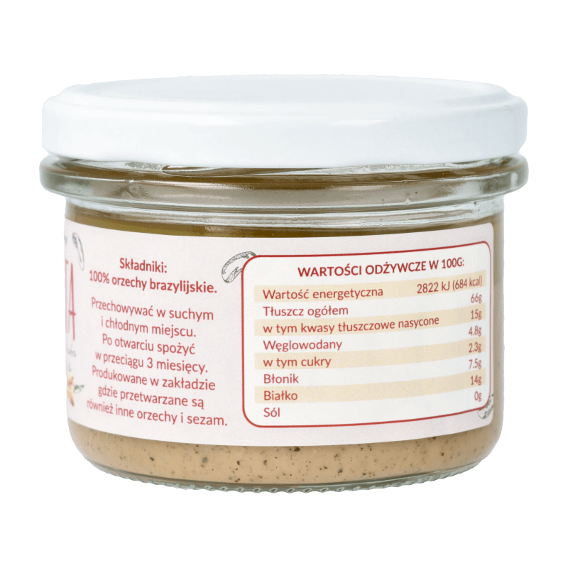 Pasta z orzechów brazylijskich 150g