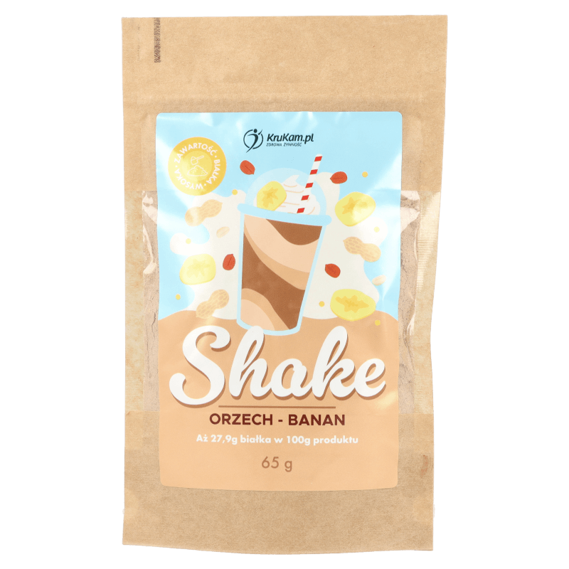 -30%Mieszanka na shake wysokobiałkowy orzech banan 65g(Data:20.02.2026)