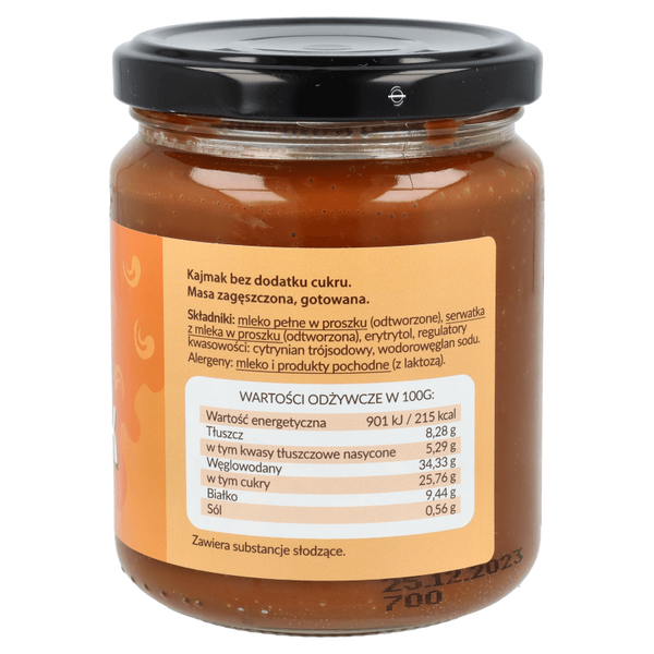 Kajmak bez dodatku cukru 260g