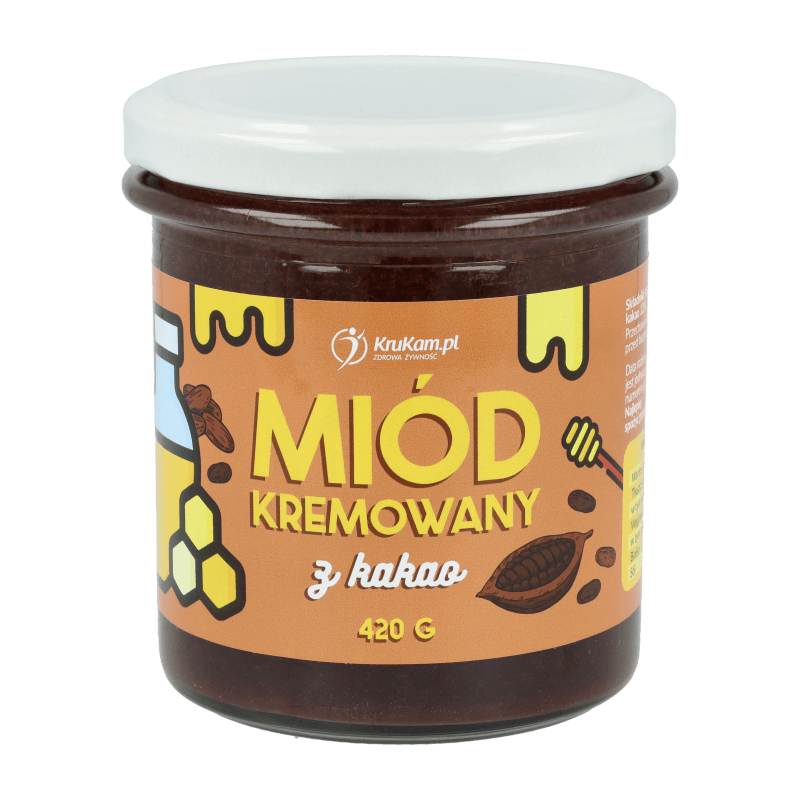 -30%Miód kremowany z kakao 420g(Data:31.12.2025)
