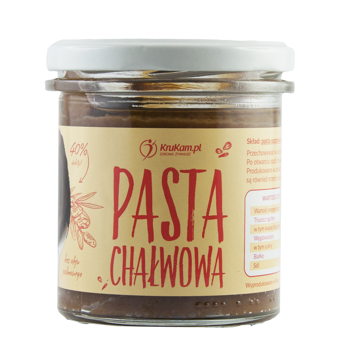 -75% Pasta chałwowa 300g Naturalna (Data:16.12.2025)