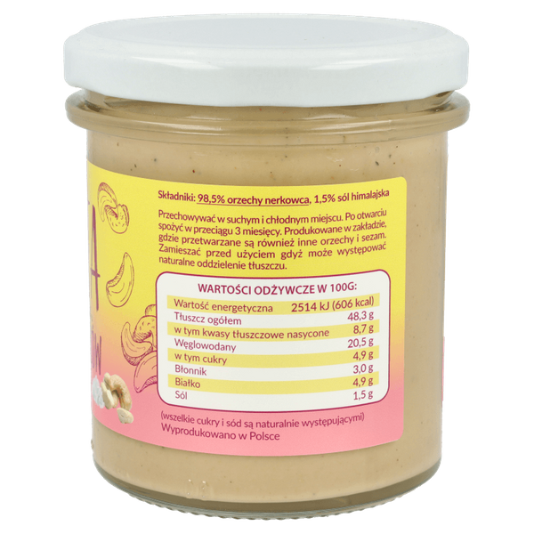 Pasta z nerkowców z solą himalajską 300g