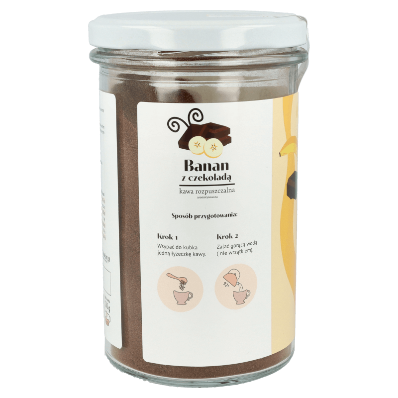Kawa rozpuszczalna Bananowa z czekoladą 130g