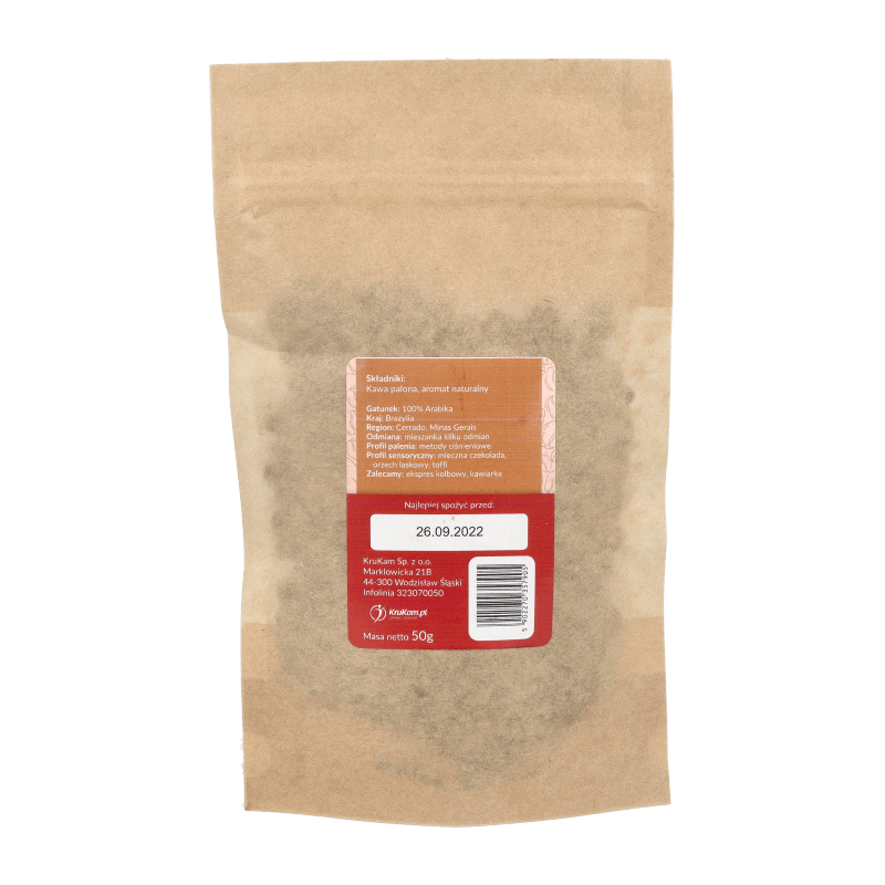 Kawa ziarnista Brazylia Cerrado czekoladowa 50g