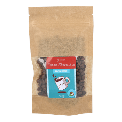 -50%Kawa ziarnista Brazylia Cerrado kokosowa 50g (Data:27.02.2026)
