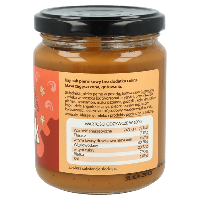 Kajmak bez dodatku cukru piernikowy 260g