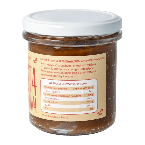 Pasta chałwowa 300g Naturalna