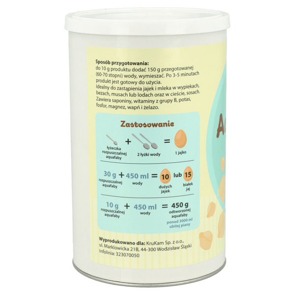 Aquafaba (wyciąg z ciecierzycy) liofilizowana 30g 