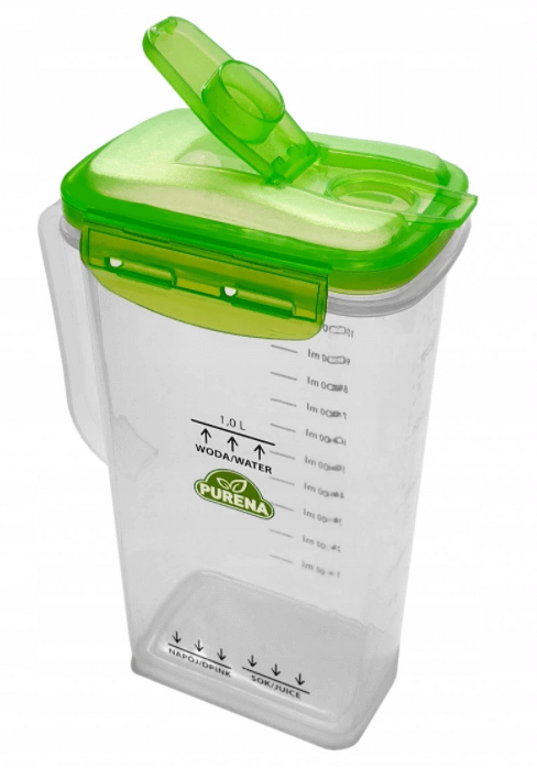 Zestaw 2 x Sok Purena pomarańczowy i jabłkowy 100% zagęszczony 600g na 3 litry soku + dzbanek