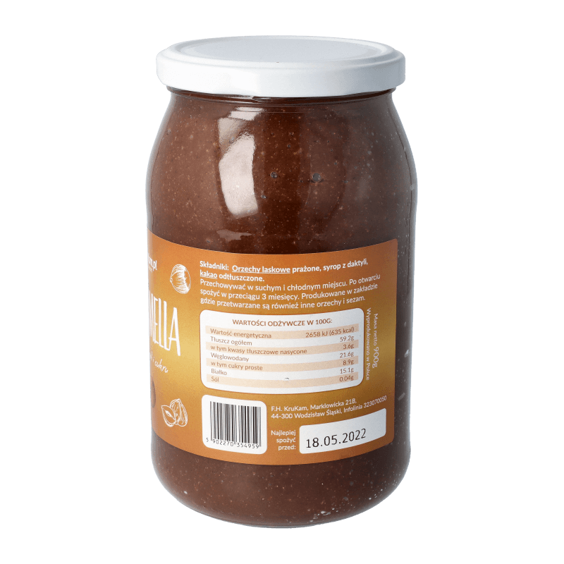 Krukamella Pasta orzechowa 900g