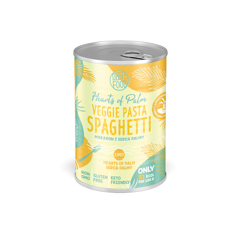 Makaron z serca palmy spaghetti - puszka 220g Diet-Food