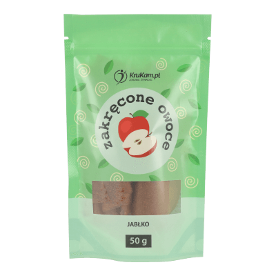 Zakręcone owocowe Jabłko 50g bez dodatku cukru