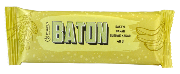 Baton Daktylowy z bananem i surowym kakao 40g